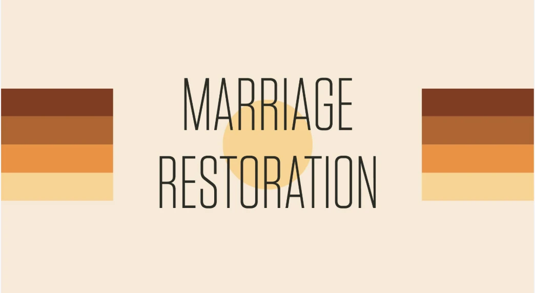 Marriage Restoration