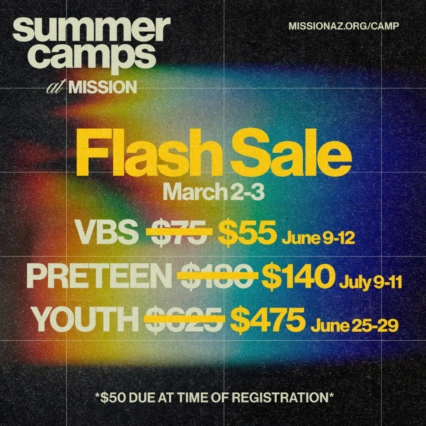 Flash Sale Camp Flyer Card Square